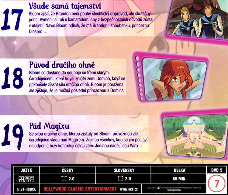 Winx CLUB 1. SRIE DVD 5